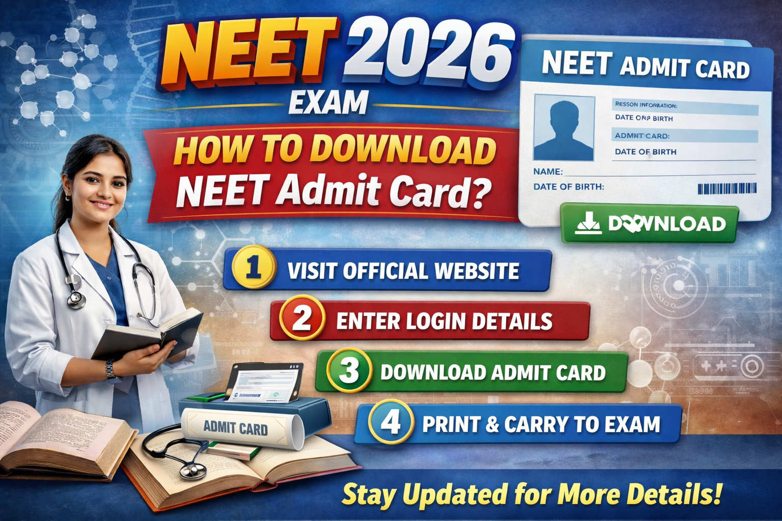  How to download NEET admit card (1)